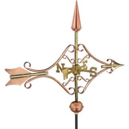 GOOD DIRECTIONS Good Directions Victorian Arrow Garden Weathervane, Polished Copper w/Roof Mount 8842PR